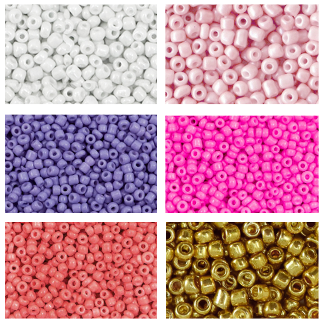 DIY starterset: arm- en enkelbandjes en/of brillenkoorden (roze/goud)