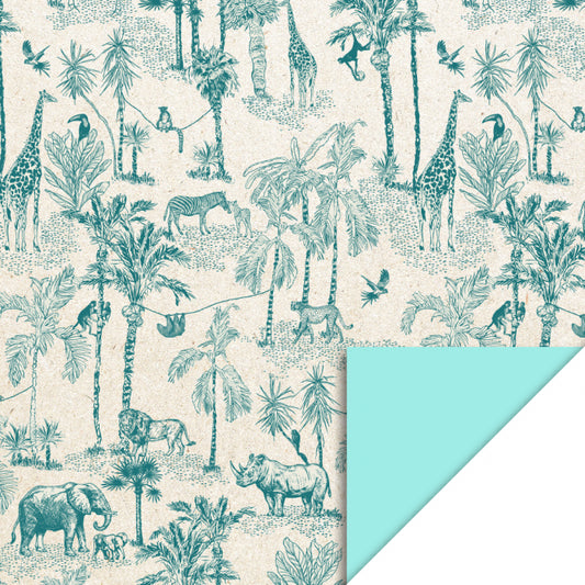 Inpakpapier Vintage Jungle - 70x300cm