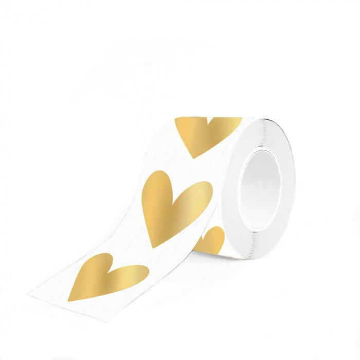 Stickers - Gouden hart - 10 stuks