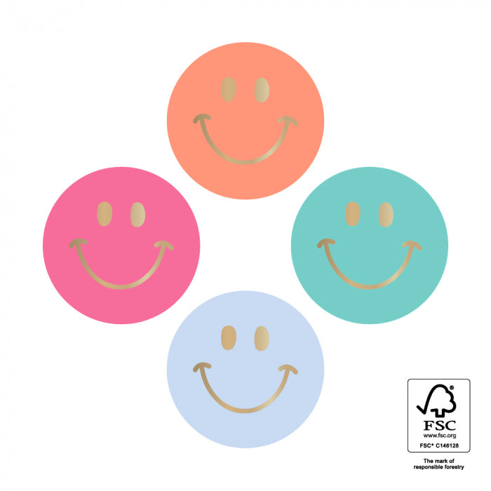 Stickers - Smiley - 10 stuks