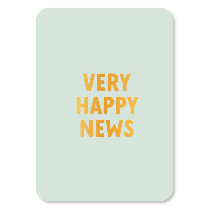 Wenskaart - Happy news